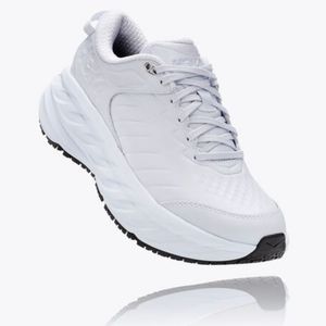 HOKA ONE ONE Bondi SR Leather Upper White - 8